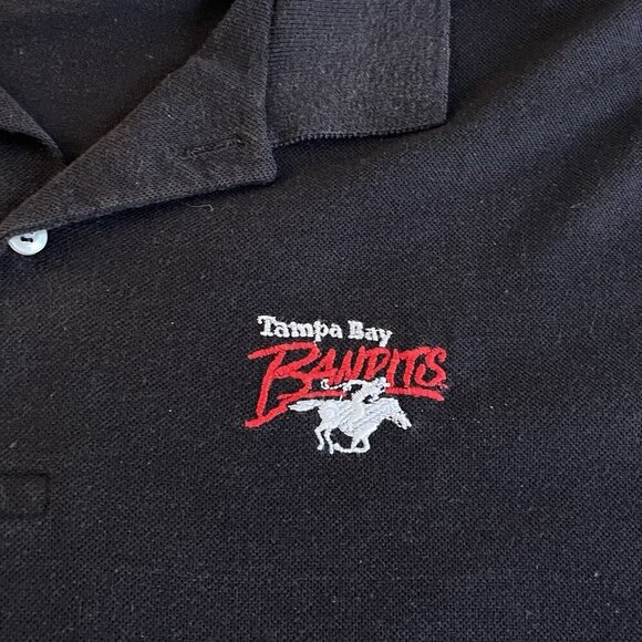 Vintage Tampa Bay Bandits Embroidered 80s USFL Polo Shirt - Men’s M/L (A6) - Picture 4 of 6
